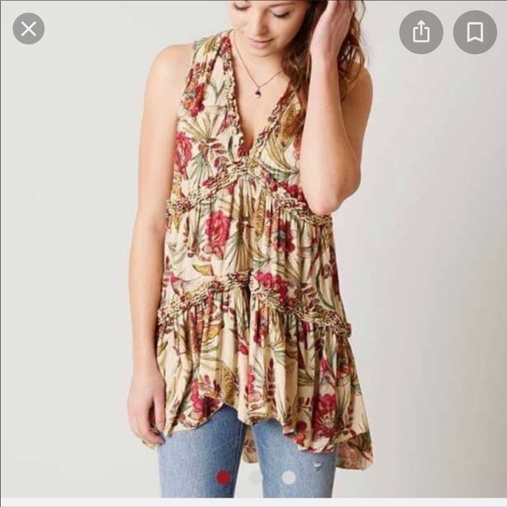 Free People humming bird tunic